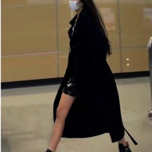 Mid-Length British Style Trench Coat for Women - Casual Spring Autumn 2024 Fashion, Petite Fit, Trendy Outerwear