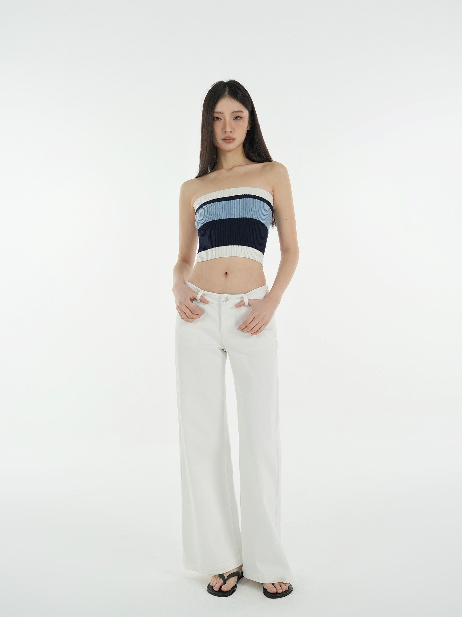 Mid-Low Waist Straight Leg Wide-Leg Stretchy White Jeans for Women - Trendy Y2K Style Denim Pants Mid-Low Waist Straight Leg Wide-Leg Stretchy White Jeans for Women - Trendy Y2K Style Denim Pants