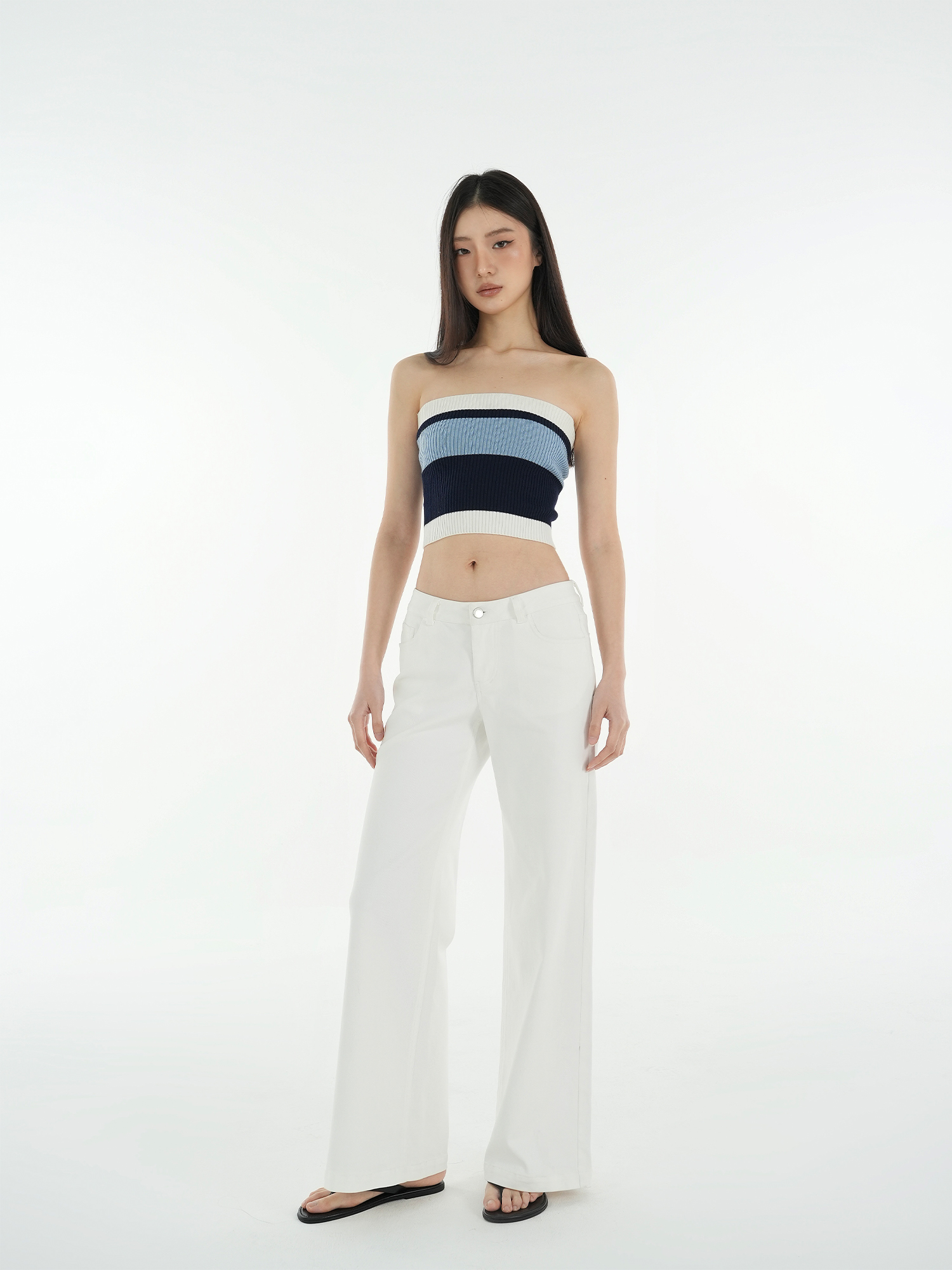 Mid-Low Waist Straight Leg Wide-Leg Stretchy White Jeans for Women - Trendy Y2K Style Denim Pants Mid-Low Waist Straight Leg Wide-Leg Stretchy White Jeans for Women - Trendy Y2K Style Denim Pants