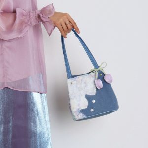 Mini Cowboy Cat Basket Bag for Women - Light Spring Crossbody Tote - Original Designer Style