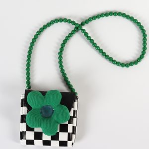 Mini Cute Checkered Floral Crossbody Phone Bag for Women - Spring/Summer Fashion, Trendy Niche Design
