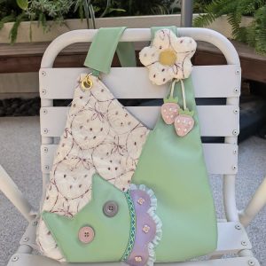 Mini Cute Chiffon Strawberry Crossbody Bag for Spring Summer - Adorable Cat Underarm Style Bag