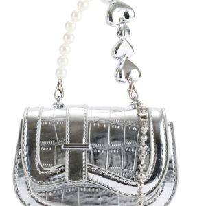 Mini Handbag for Women - Spring/Summer 2025 Niche Design with Fashionable Pearl Chain Crossbody Style, High-Quality Texture