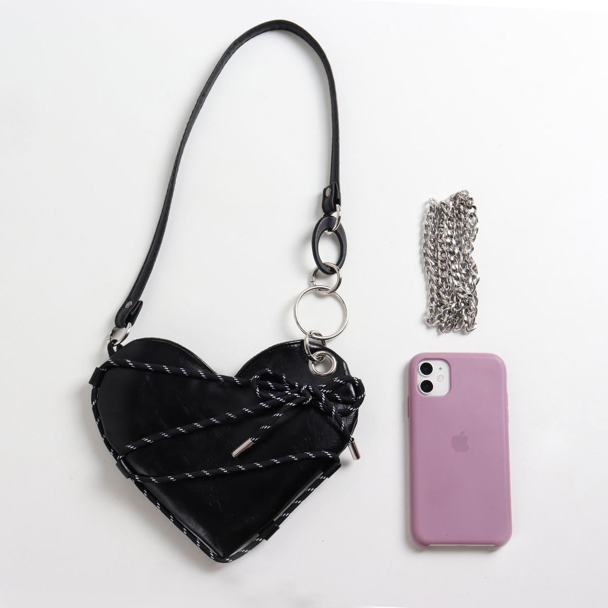 Mini Heart Crossbody Bag for Women - Sweet Cool Shoulder Bag for Spring/Summer, Trendy Millennial Style