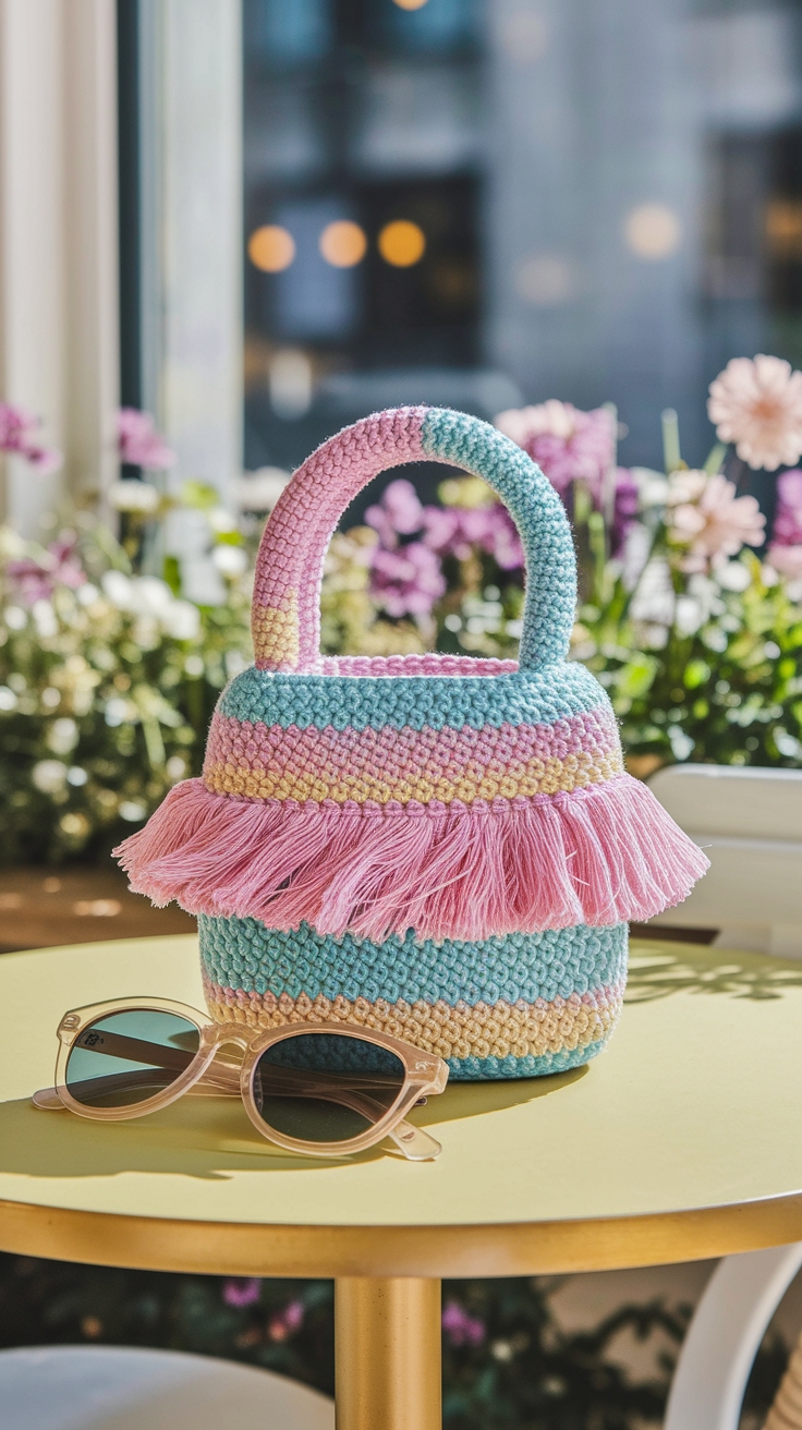 Crafting Your Look with a Mini Crochet Bag outfit idea