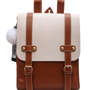 Minimalist French Style Backpack for Women - Versatile College Book Bag & Commuter Travel Backpack