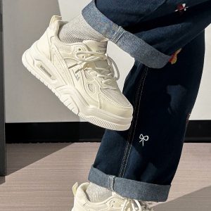 Minimalist Mesh Breathable Little White Sneakers for Women - 2025 Summer Sports Shoes with Niche Design