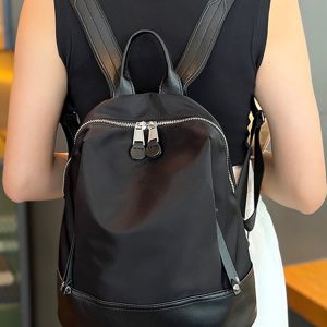 Minimalist Oxford Cloth Backpack for Women - Lightweight, Versatile, Dirt-Resistant, Perfect for Commuting and Travel