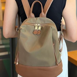 Minimalist Oxford Cloth Backpack for Women - Lightweight, Versatile, Dirt-Resistant, Perfect for Commuting and Travel