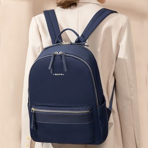 Minimalist Oxford Cloth Backpack for Women - Lightweight, Waterproof Student Book Bag & Business Laptop Carrier