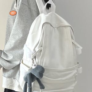 Minimalist Soft Cowhide Backpack for Men and Women, Large Capacity Laptop Bag, Lightweight School Backpack, Unisex Design