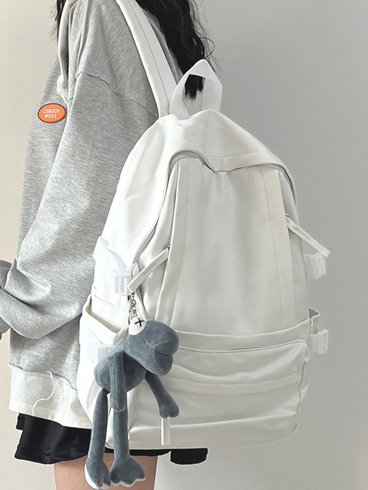 Minimalist Soft Cowhide Backpack for Men and Women, Large Capacity Laptop Bag, Lightweight School Backpack, Unisex Design Minimalist Soft Cowhide Backpack for Men and Women, Large Capacity Laptop Bag, Lightweight School Backpack, Unisex Design
