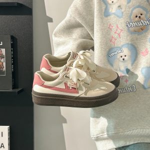 Minimalist Thick-Soled Classic Sneakers for Women, Little White Shoes, Spring/Summer Trend, Casual Fashion Footwear