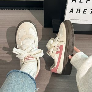 Minimalist Thick-Soled Classic Sneakers for Women, Little White Shoes, Spring/Summer Trend, Casual Fashion Footwear