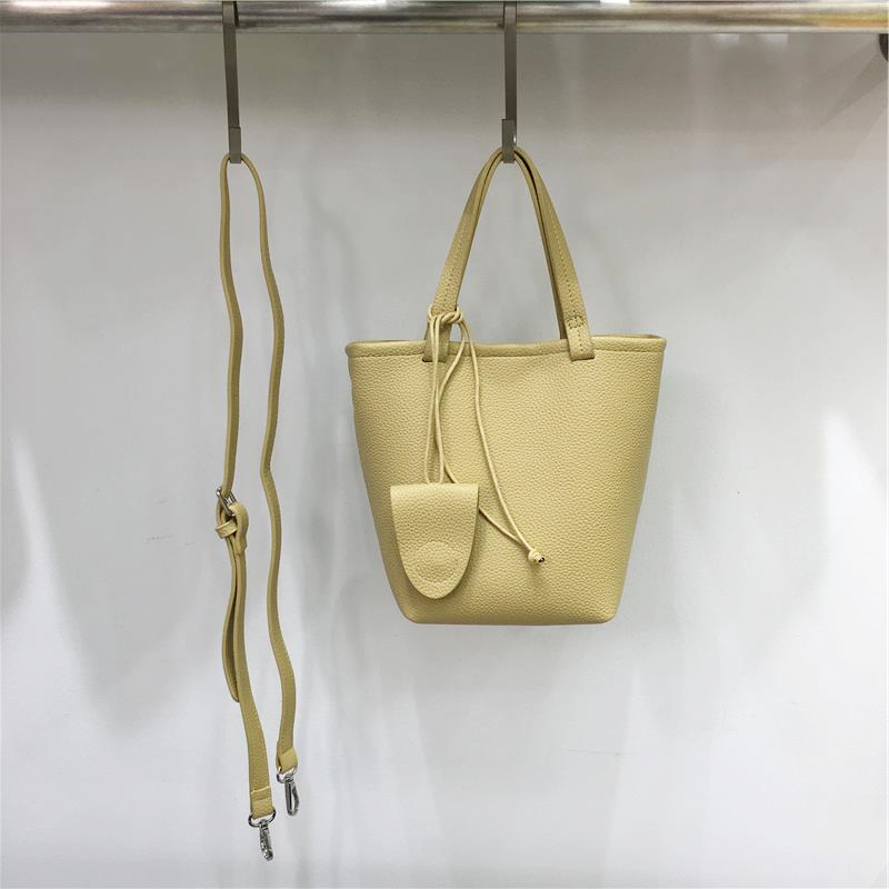 Minimalist Versatile Bucket Bag in Lychee Texture - Small Dirty Cabinet Niche Shoulder Crossbody Handbag for Everyday Use Minimalist Versatile Bucket Bag in Lychee Texture - Small Dirty Cabinet Niche Shoulder Crossbody Handbag for Everyday Use