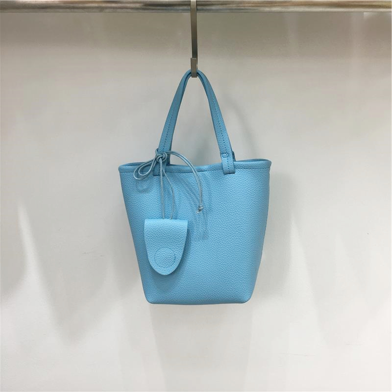 Minimalist Versatile Bucket Bag in Lychee Texture - Small Dirty Cabinet Niche Shoulder Crossbody Handbag for Everyday Use Minimalist Versatile Bucket Bag in Lychee Texture - Small Dirty Cabinet Niche Shoulder Crossbody Handbag for Everyday Use