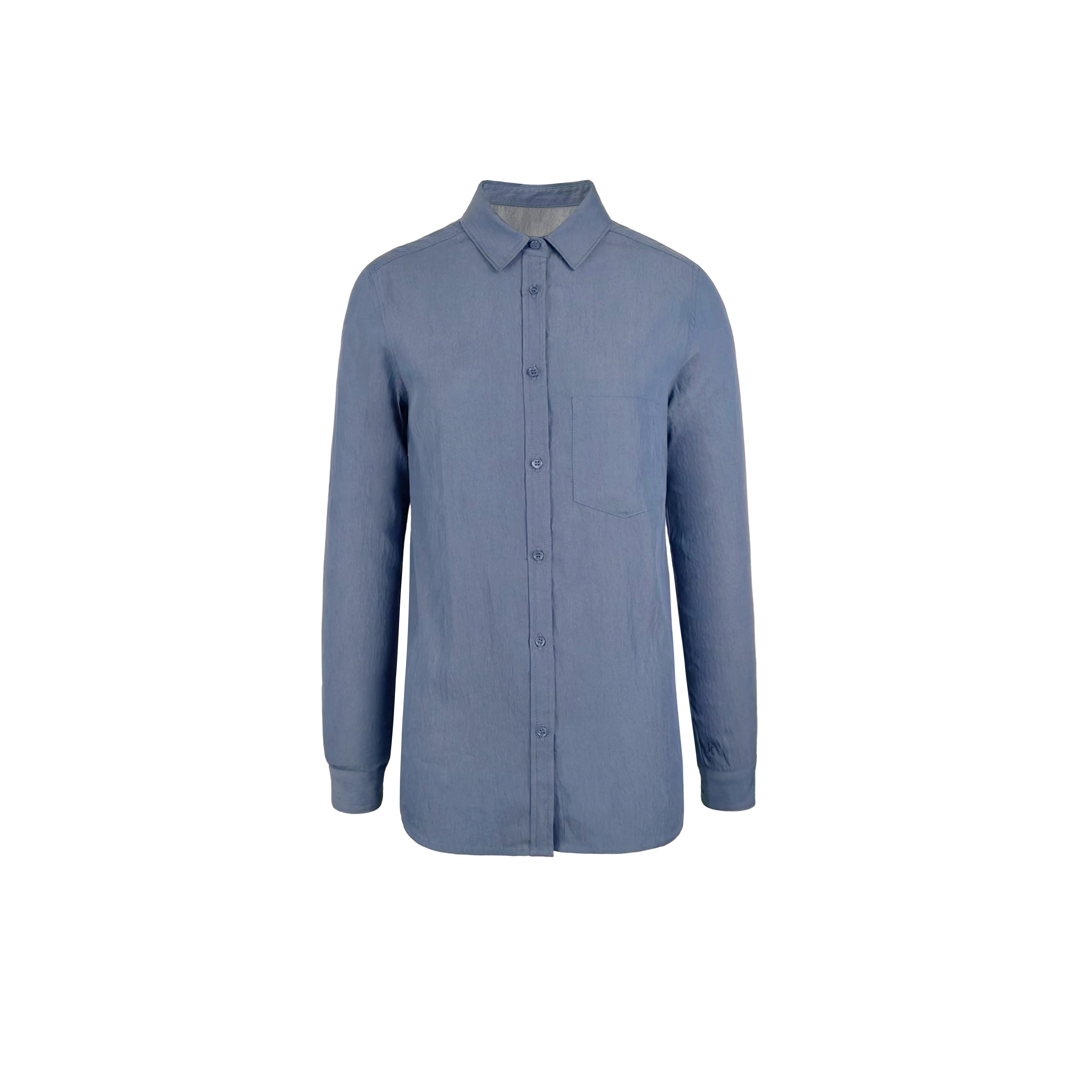 Minimalist Vintage Long-Sleeve Shirt - Slightly Loose Fit, Retro Style for Effortless Chic Fashion