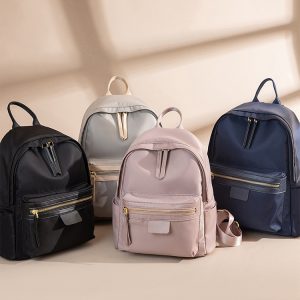 Minimalist Water-Resistant Backpack for Women, Versatile Commuting Book Bag, Stylish Small Backpack for Everyday Use