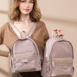 Minimalist Water-Resistant Backpack for Women, Versatile Commuting Book Bag, Stylish Small Backpack for Everyday Use