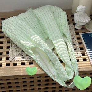 Mint Green Checkered Canvas Bag - Summer Fresh Single Shoulder Bag, Artistic Versatile Fairy Bag, Trendy Y2K Style