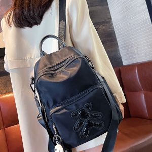 Multi-Layer Women's Backpack - Lightweight Water-Resistant Oxford Cloth Travel Bag for Commuters, Stylish and Functional