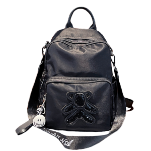 Multi-Layer Women's Backpack - Lightweight Water-Resistant Oxford Cloth Travel Bag for Commuters, Stylish and Functional