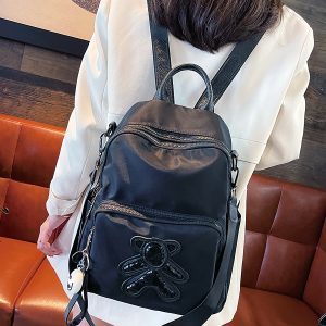 Multi-Layer Women's Backpack - Lightweight Water-Resistant Oxford Cloth Travel Bag for Commuters, Stylish and Functional