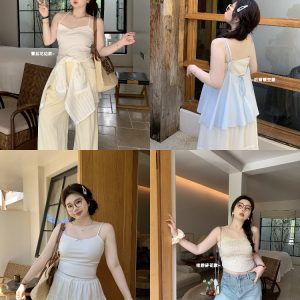 Multi-Version Floral Vest with Vintage Small V-Neck Plus-Size Top for Chubby Figures - Energetic Sweet Style