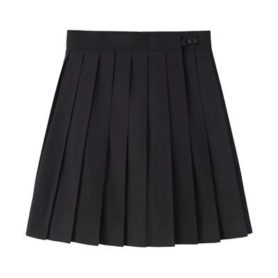 Navy Blue and Gray Pleated JK Skirt for Women - Solid Color Short Skirt, Perfect for Spring and Summer Fashion