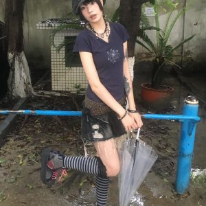 Navy Blue Short Sleeve V-Neck Rhinestone Spicy Girl Top with Ruffled Edges - Fitted Summer Style