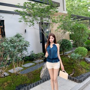 New Satin Vest Top Shirt - Heavy-Duty Internet Celebrity Design, Trendy Y2K Style, Chic Fashion for Modern Looks