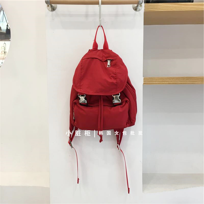 Nylon Buckle Handheld Backpack - Simple Travel Student Bag - Spring Summer 2023 Korean Style Dongdaemun Fashion Nylon Buckle Handheld Backpack - Simple Travel Student Bag - Spring Summer 2023 Korean Style Dongdaemun Fashion