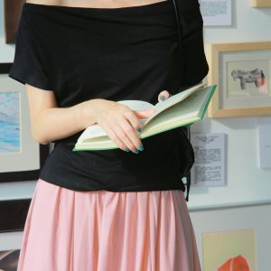 Off-Shoulder Short-Sleeved Top - Women's Summer French Style Thin Stretchy Knit in Light Colors - Elegant & Chic Essentials