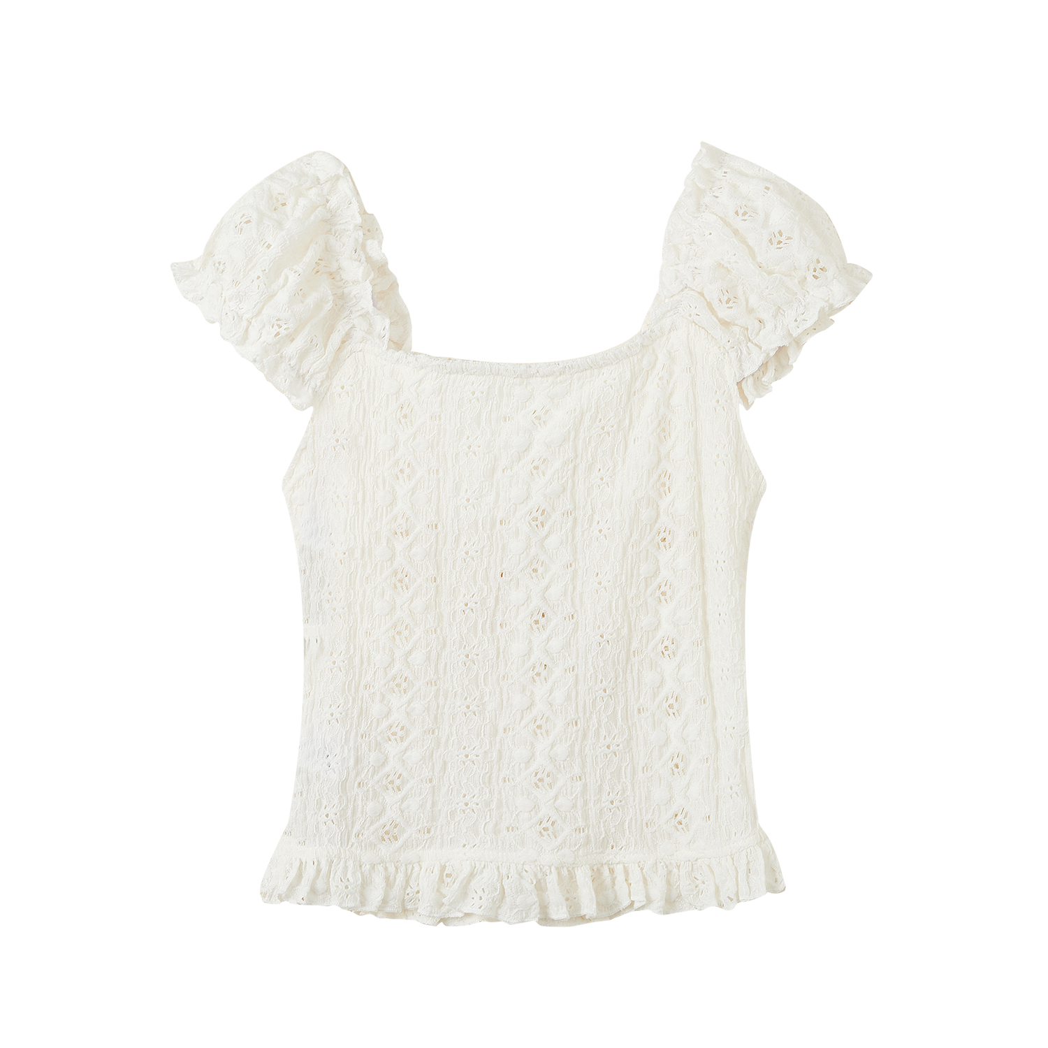 Off-the-Shoulder Puff Sleeve Blouse for Women - Exquisite Summer 2025 Top, Chic OOTD Style, Trendy Fashion Essential