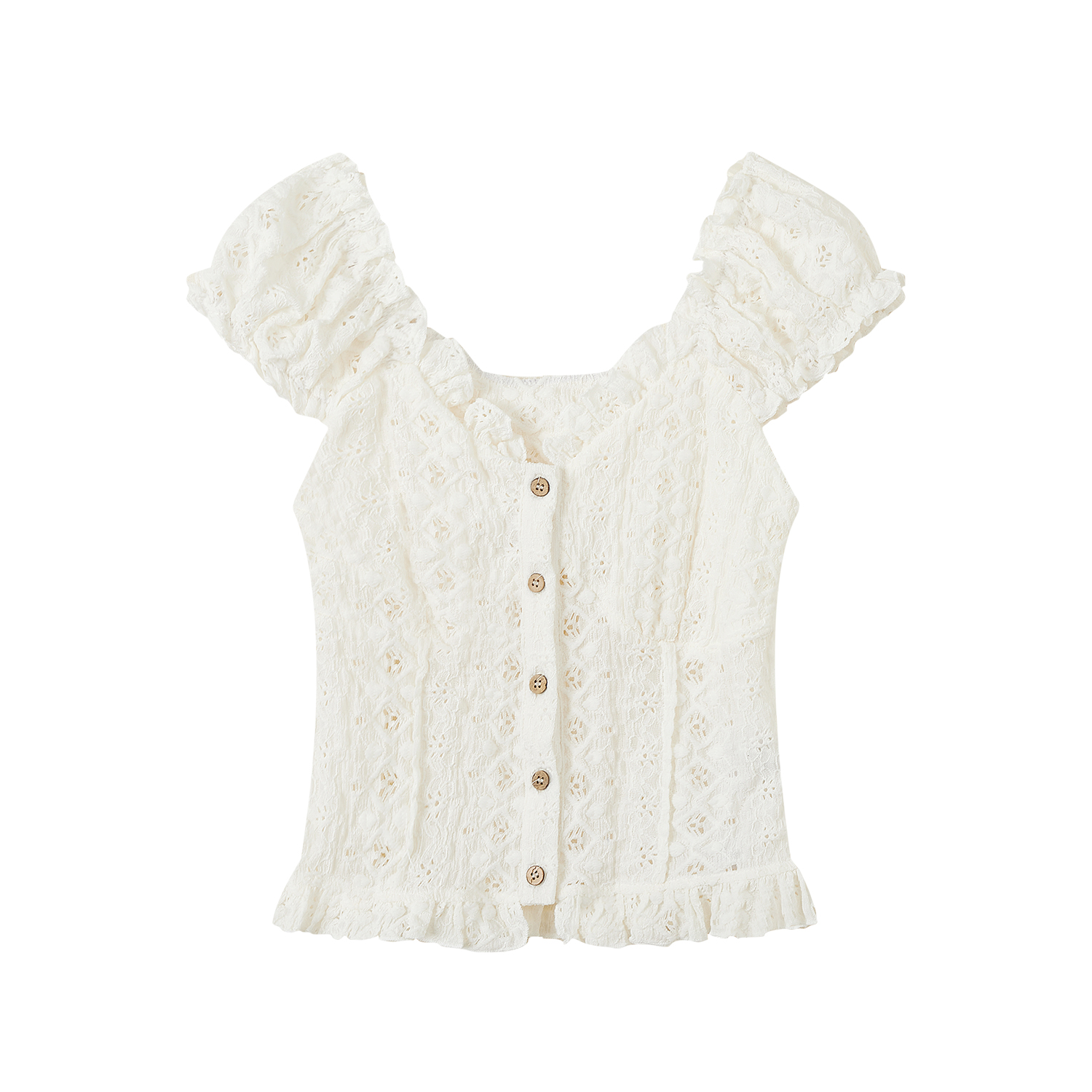 Off-the-Shoulder Puff Sleeve Blouse for Women - Exquisite Summer 2025 Top, Chic OOTD Style, Trendy Fashion Essential