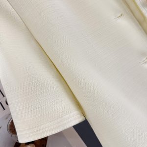 Off-White Korean-Style Street Fashion Thin Jacket for Women - 2025 Summer Sweet Youthful Goddess Short Top