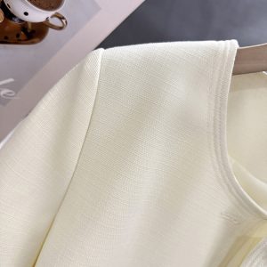 Off-White Korean-Style Street Fashion Thin Jacket for Women - 2025 Summer Sweet Youthful Goddess Short Top