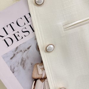 Off-White Korean-Style Street Fashion Thin Jacket for Women - 2025 Summer Sweet Youthful Goddess Short Top