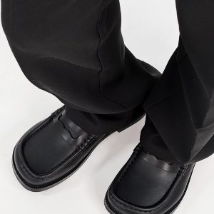 Old Money Retro Loafers for Men - Brown Suede Slip-On Dress Shoes, Easy Commuter Casual Footwear, Classic Vintage Style