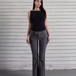 One-Shoulder Minimalist Fitted Sports Tank Top - French Style Thin Strap Base Layer for Activewear