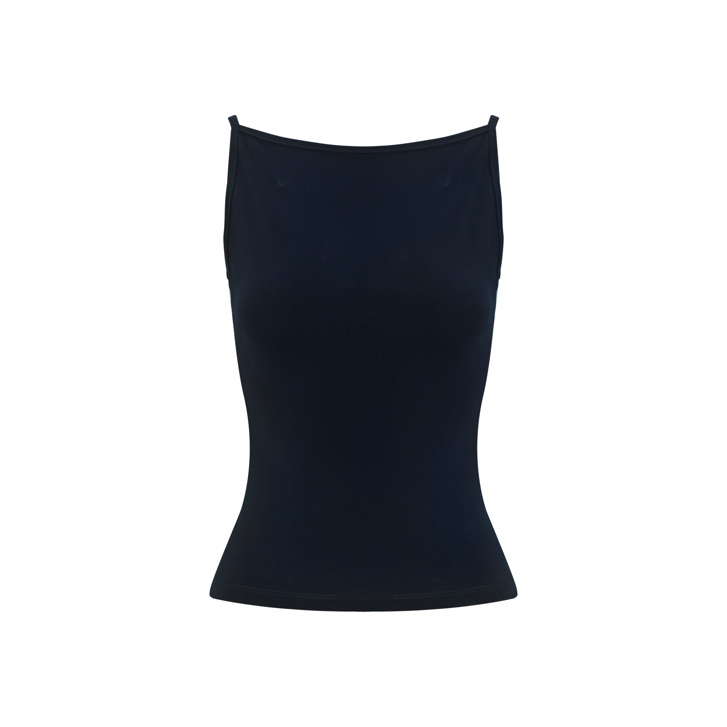 One-Shoulder Minimalist Fitted Sports Tank Top - French Style Thin Strap Base Layer for Activewear