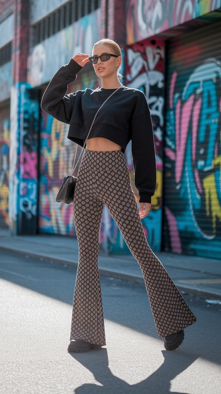 Outfit Inspo Flared Leggings: Comfort Meets Style outfit idea