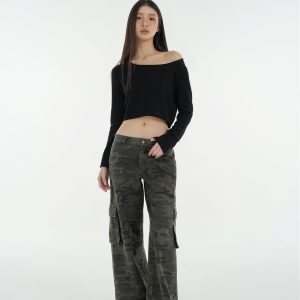 Oversized Collar Rolled Hem Short Sleeve Top & Knitted Shorts Set - Chic Casual Loungewear for Effortless Style