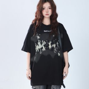 Oversized Hip Hop T-Shirt for Women - 