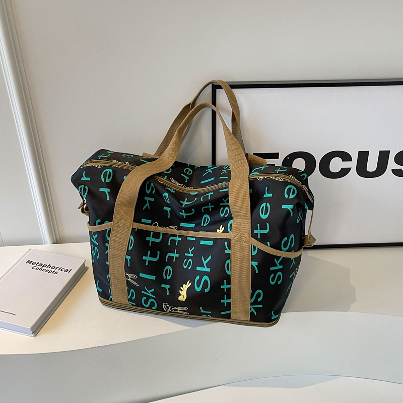 Oversized Nylon Travel Bag for Clothes, Suitcase with Pull Rod, Short Business Trip & Maternity Hospital Bag for Women Oversized Nylon Travel Bag for Clothes, Suitcase with Pull Rod, Short Business Trip & Maternity Hospital Bag for Women