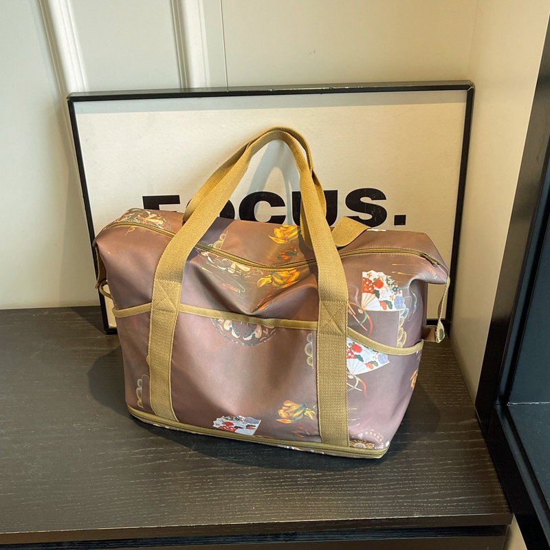 Oversized Nylon Travel Bag for Clothes, Suitcase with Pull Rod, Short Business Trip & Maternity Hospital Bag for Women Oversized Nylon Travel Bag for Clothes, Suitcase with Pull Rod, Short Business Trip & Maternity Hospital Bag for Women