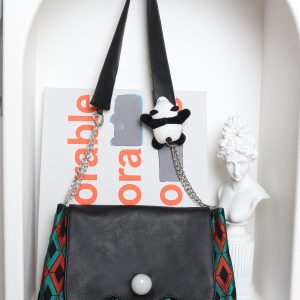 Panda Crossbody Shoulder Bag - Original Design, Cute Animal Print, Trendy Y2K Style, Perfect for Everyday Use
