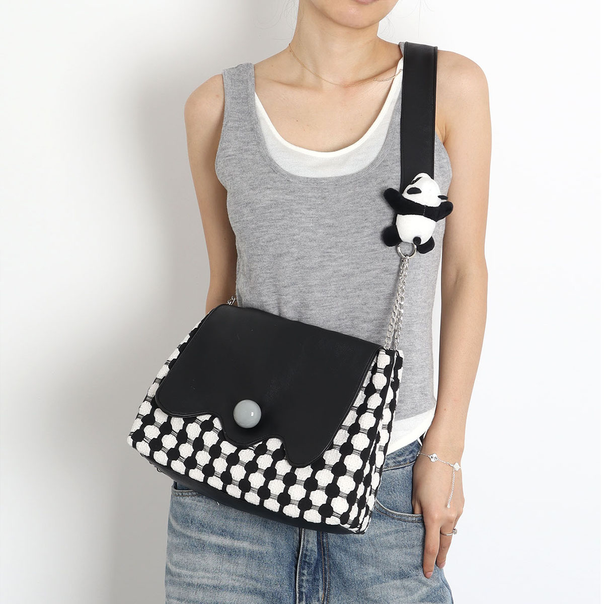 Panda Crossbody Shoulder Bag - Original Design, Cute Animal Print, Trendy Y2K Style, Perfect for Everyday Use