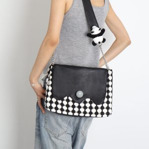 Panda Crossbody Shoulder Bag - Original Design, Cute Animal Print, Trendy Y2K Style, Perfect for Everyday Use