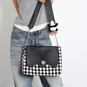 Panda Crossbody Shoulder Bag - Original Design, Cute Animal Print, Trendy Y2K Style, Perfect for Everyday Use
